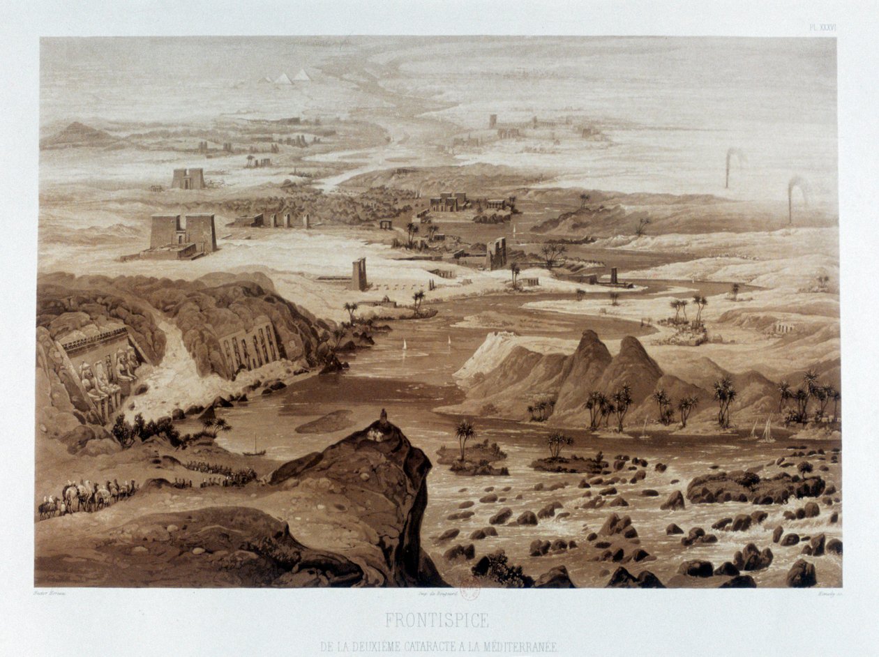 "Från den andra katarakten till Medelhavet", Egypten, 1841 av Himely