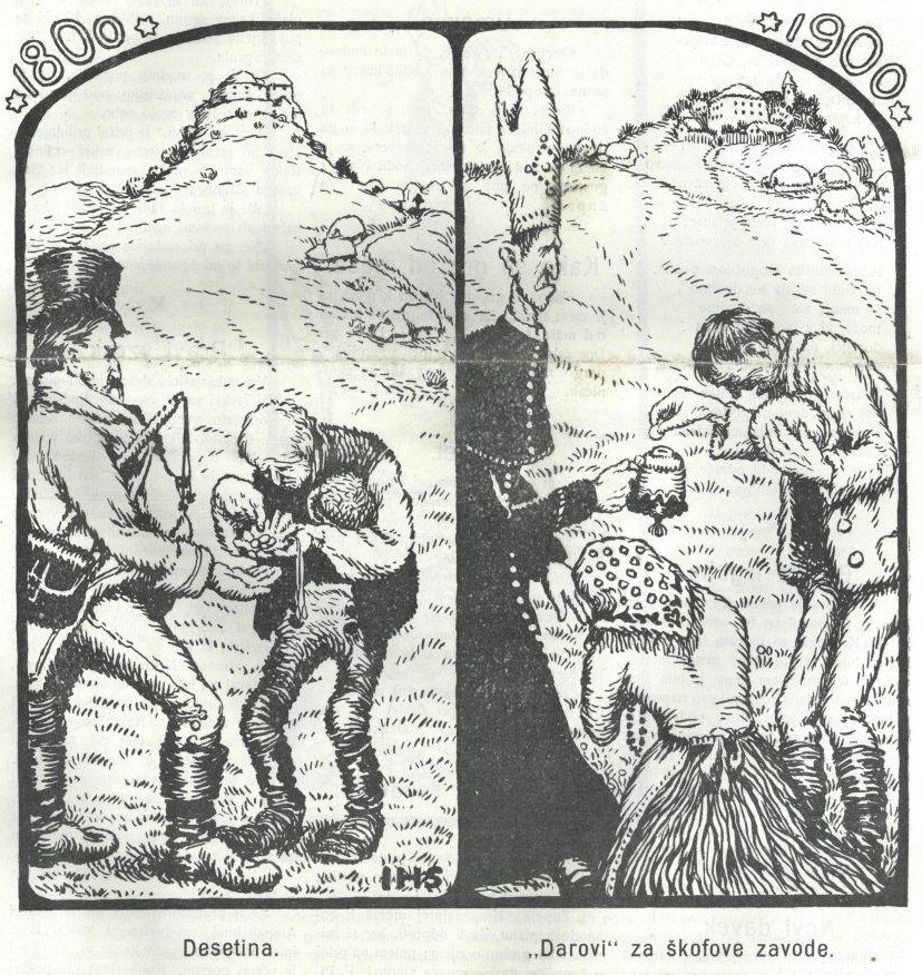  Desetina 1800 in Darovi za skofove zavode 1900n av Hinko Smrekar