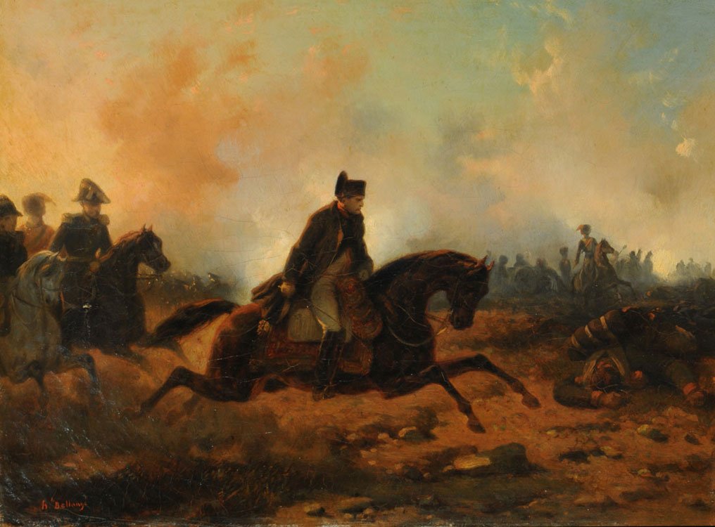 Napoleon and the loot of Waterloo  av Hippolyte Bellange