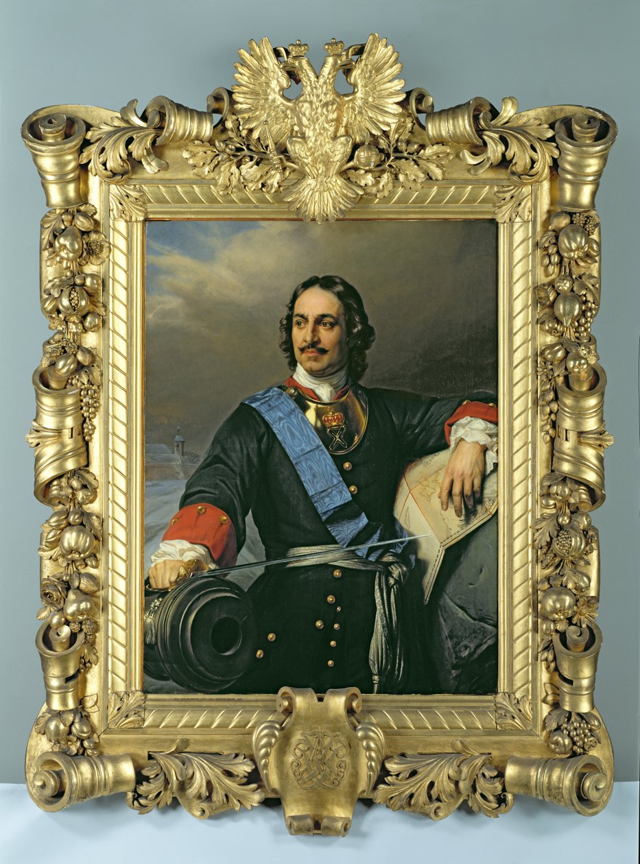 Peter I den store (1672-1725) 1838 (se även 144529) av Hippolyte Delaroche