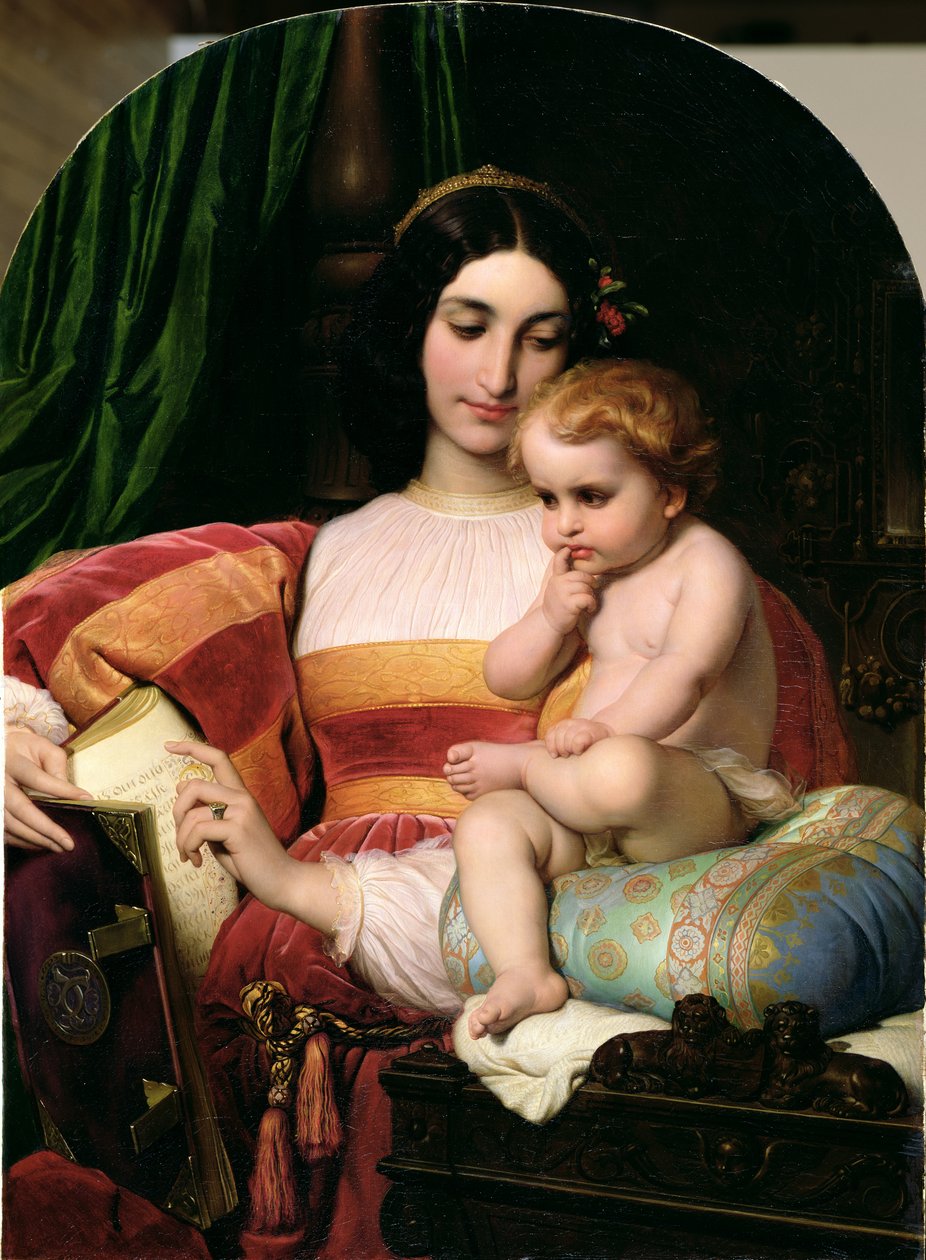 Pico della Mirandolas barndom (1463-94) 1842 av Hippolyte Delaroche