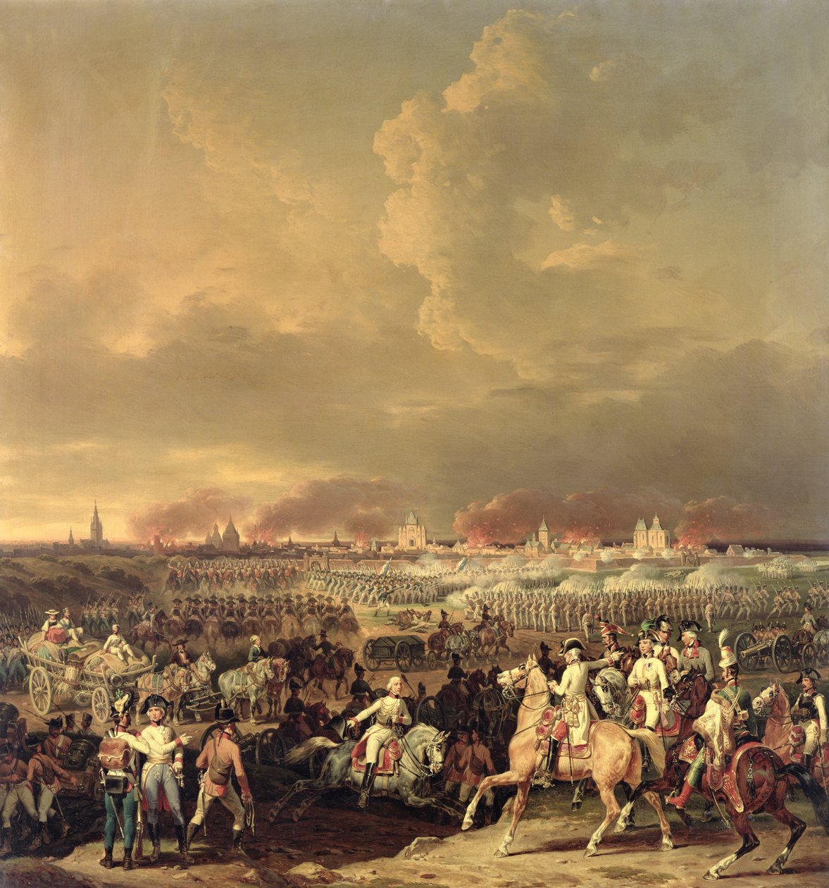 Belägringen av Lille av Albert de Saxe-Tachen, 8 oktober 1792, 1845 av Hippolyte Lecomte