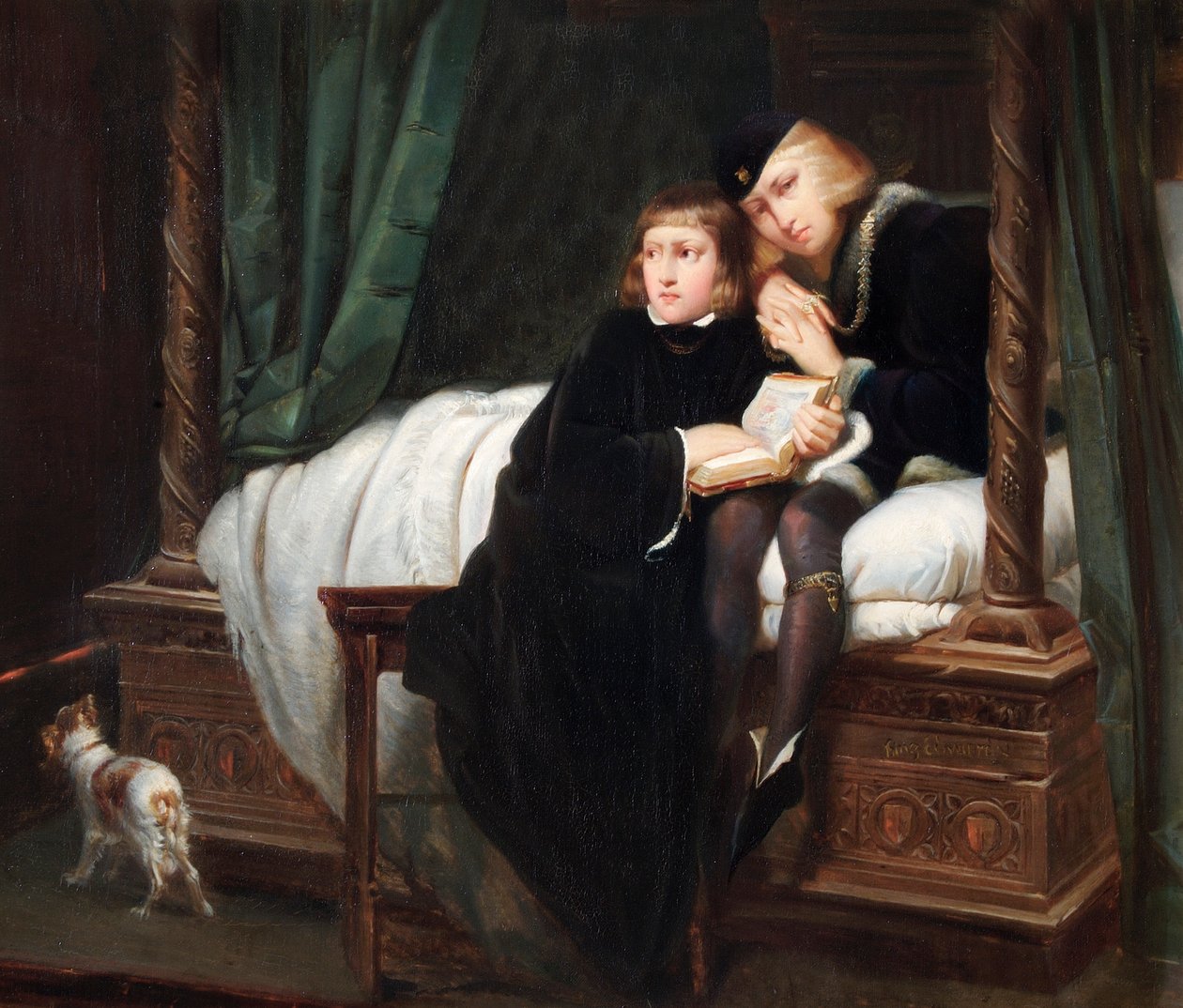 Prinsarna i tornet av Hippolyte (1797 1856) (after) Delaroche
