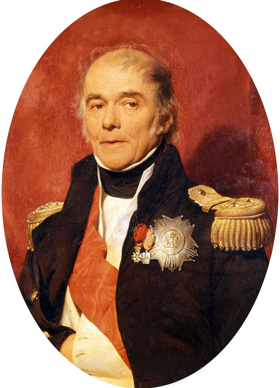 Porträtt av marskalk Bertrand av Hippolyte (1797 1856) Delaroche