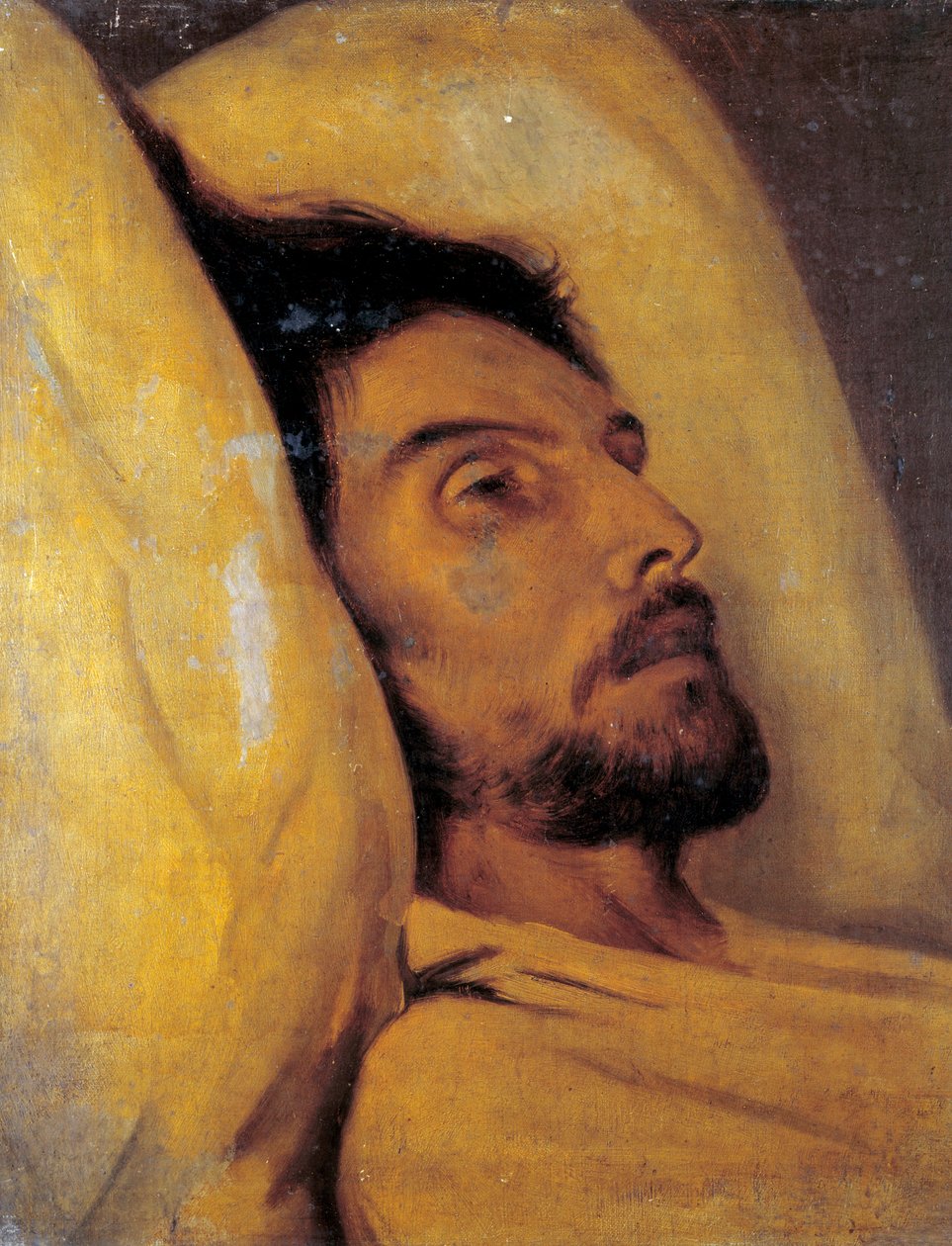 Porträtt av journalisten Armand Carel (1800-1836) på sin dödsbädd Målning tillskriven Paul Delaroche (1797-1856) 1800-talets sön. 0,46x0,48 m Paris, Musee Carnavalet av Hippolyte Delaroche