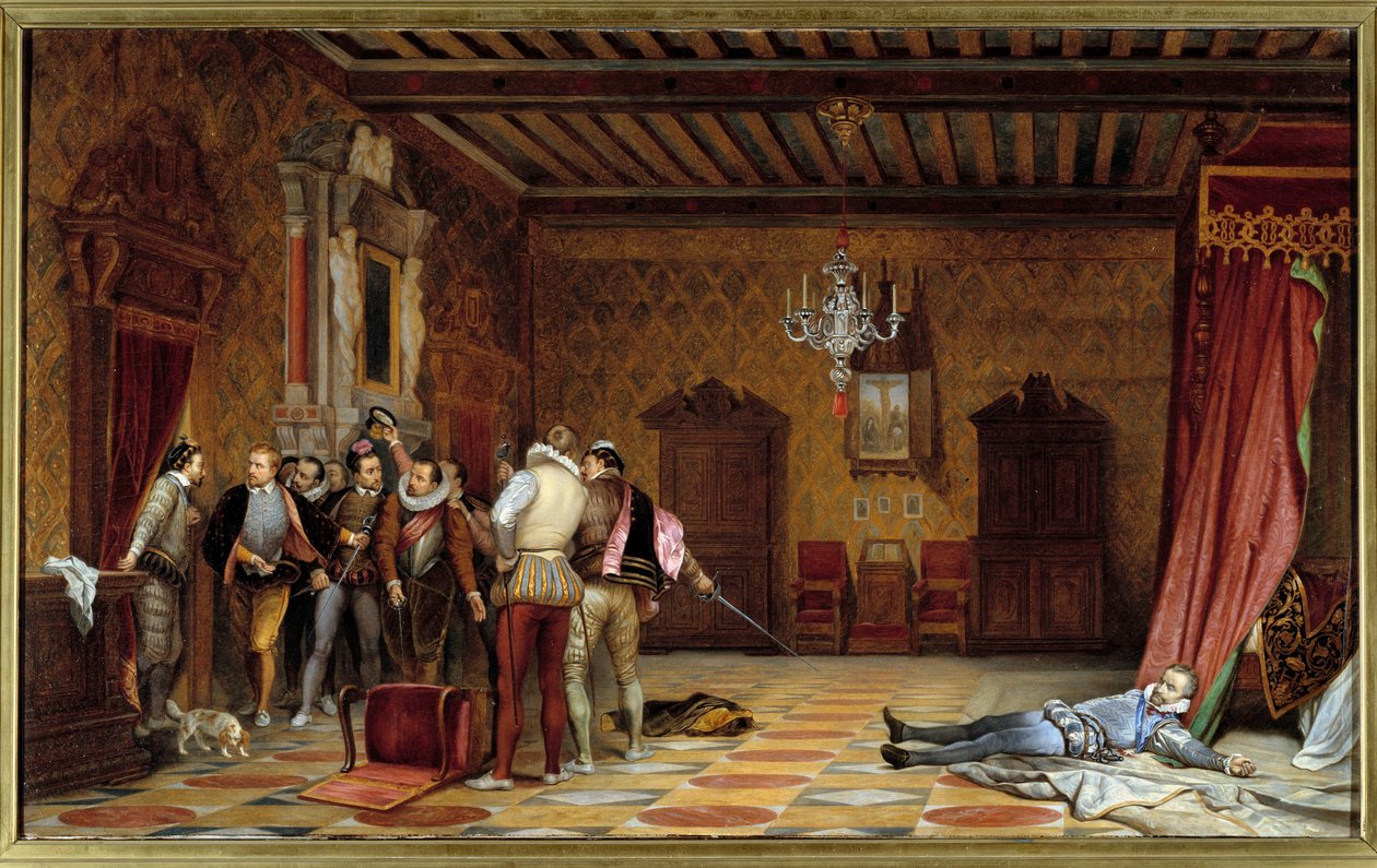 Mordet på hertigen av Guise (Henry I av Lorraine, känd som Balafre av Paul Delaroche