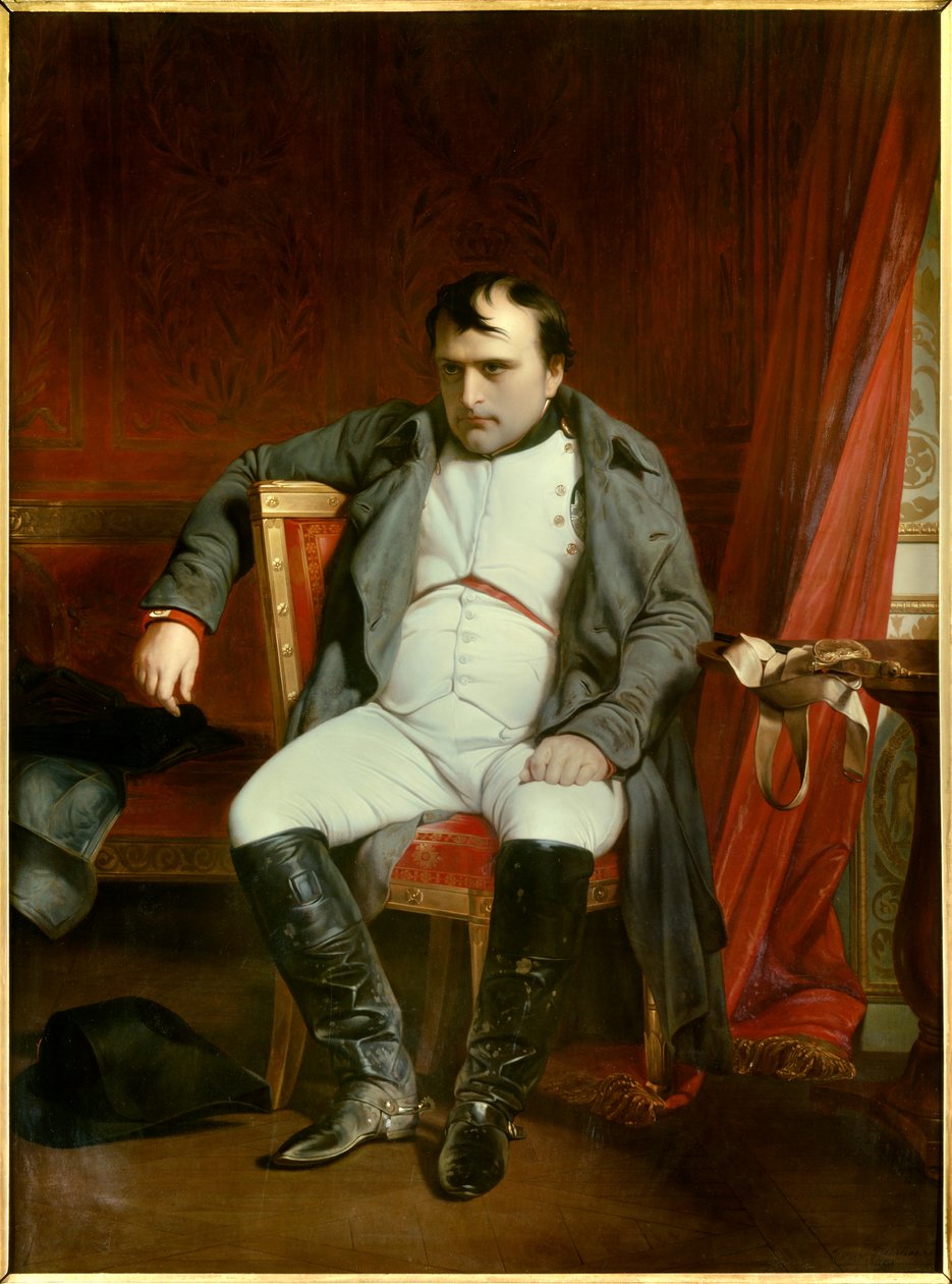 Porträtt av Napoleon I i Fontainebleau den 31/03/1814 (1840 olja på duk) av Paul Delaroche