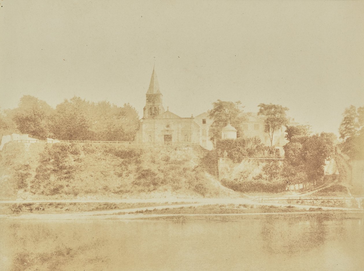 [Kyrkan och Chatêau i Saint-Ouen] av Hippolyte Bayard