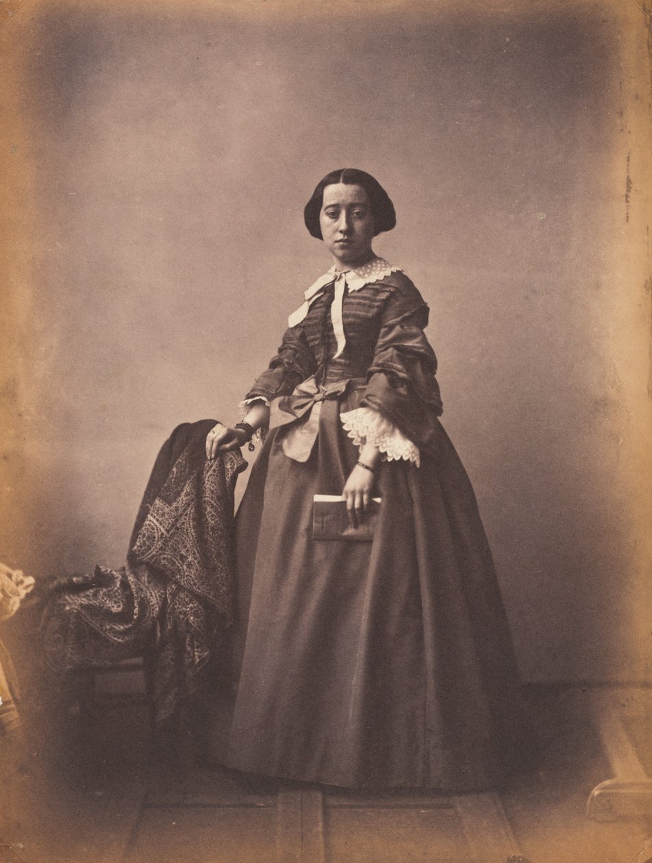 Georgina, morte à 20 ans (Georgina, död vid 20 års ålder),ca 1852 (foto) av Hippolyte Bayard