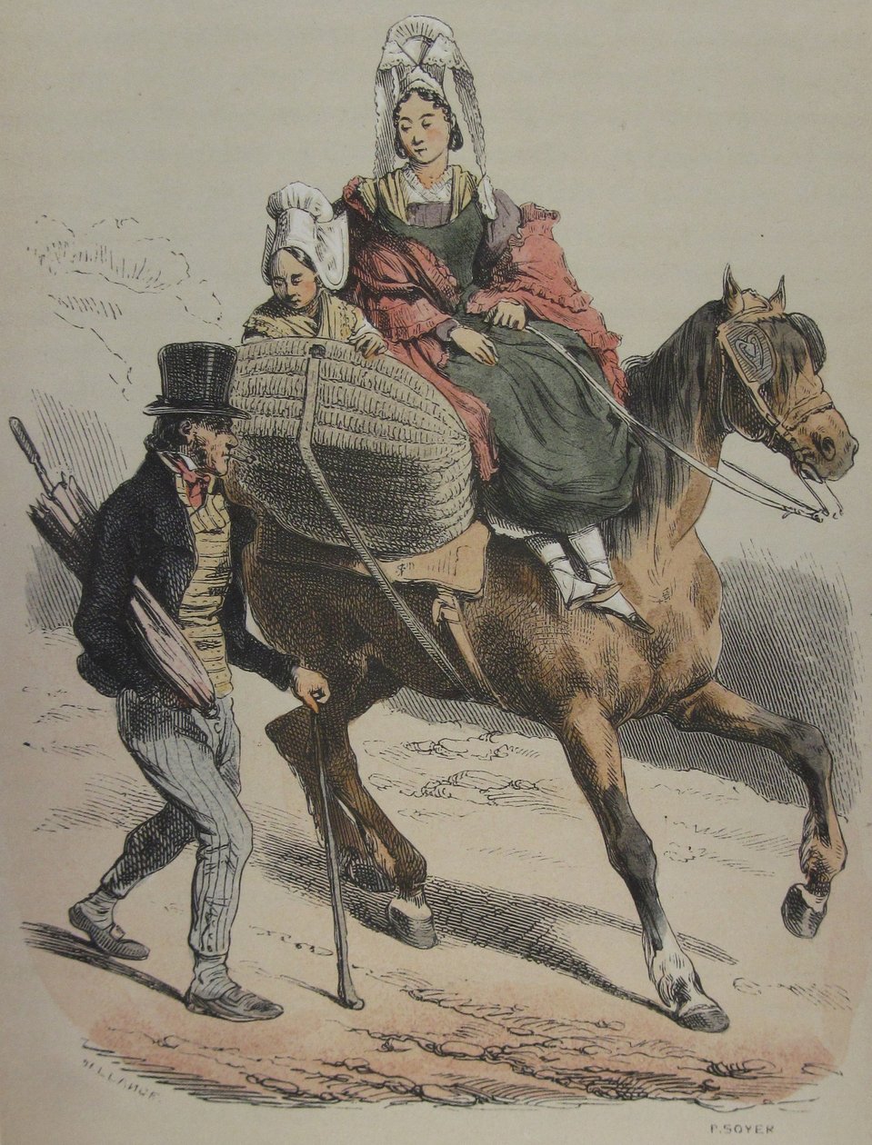 Normandie Jules Janin illustration 161 av Hippolyte Bellange