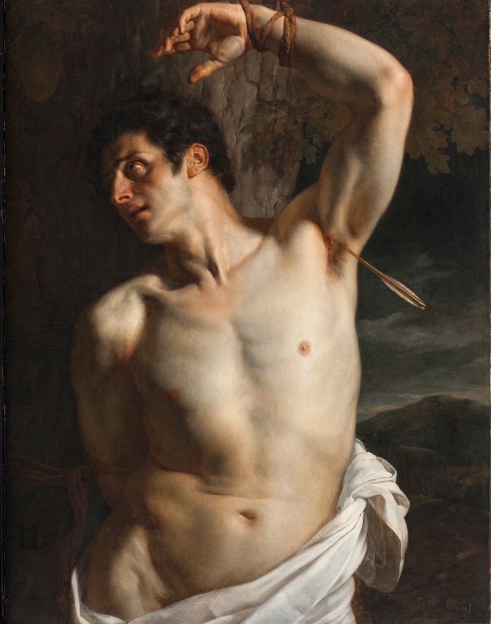 St Sebastian av Hippolyte Delaroche
