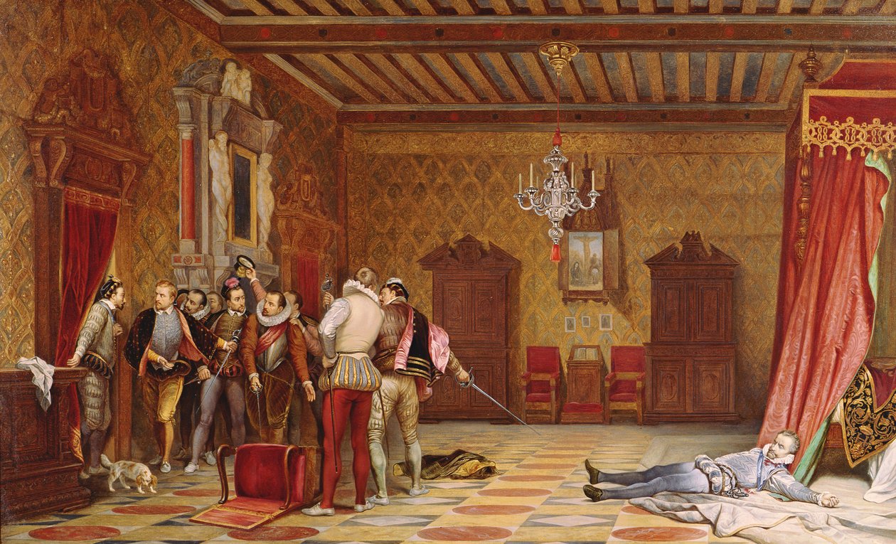 Le Fasiotia o Henri de Lorraine (1549-88) duc de Guise, 1834 swed av Hippolyte Delaroche