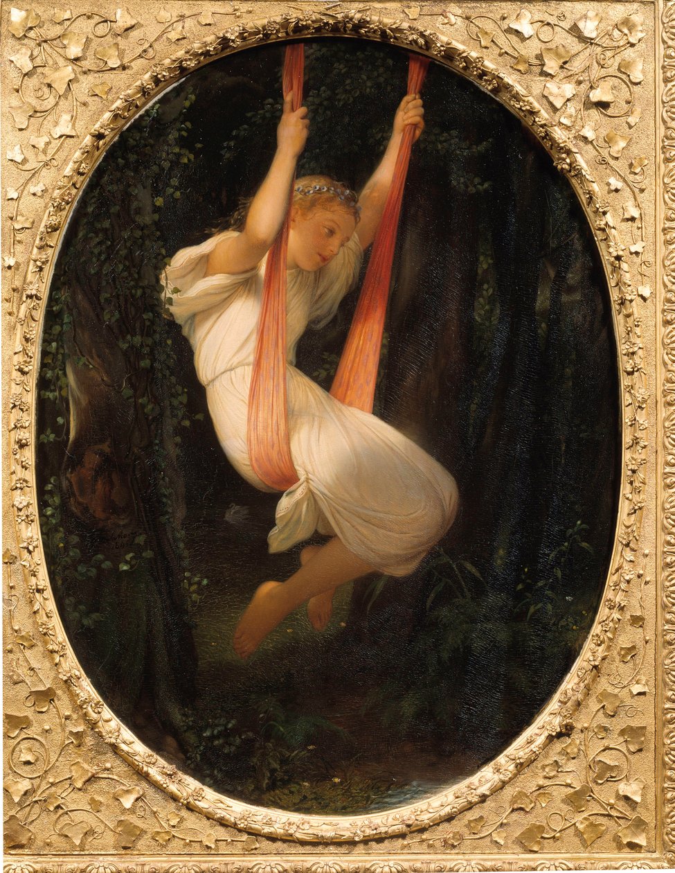 Ung flicka vid gungan Målning av Paul Delaroche av Hippolyte Delaroche