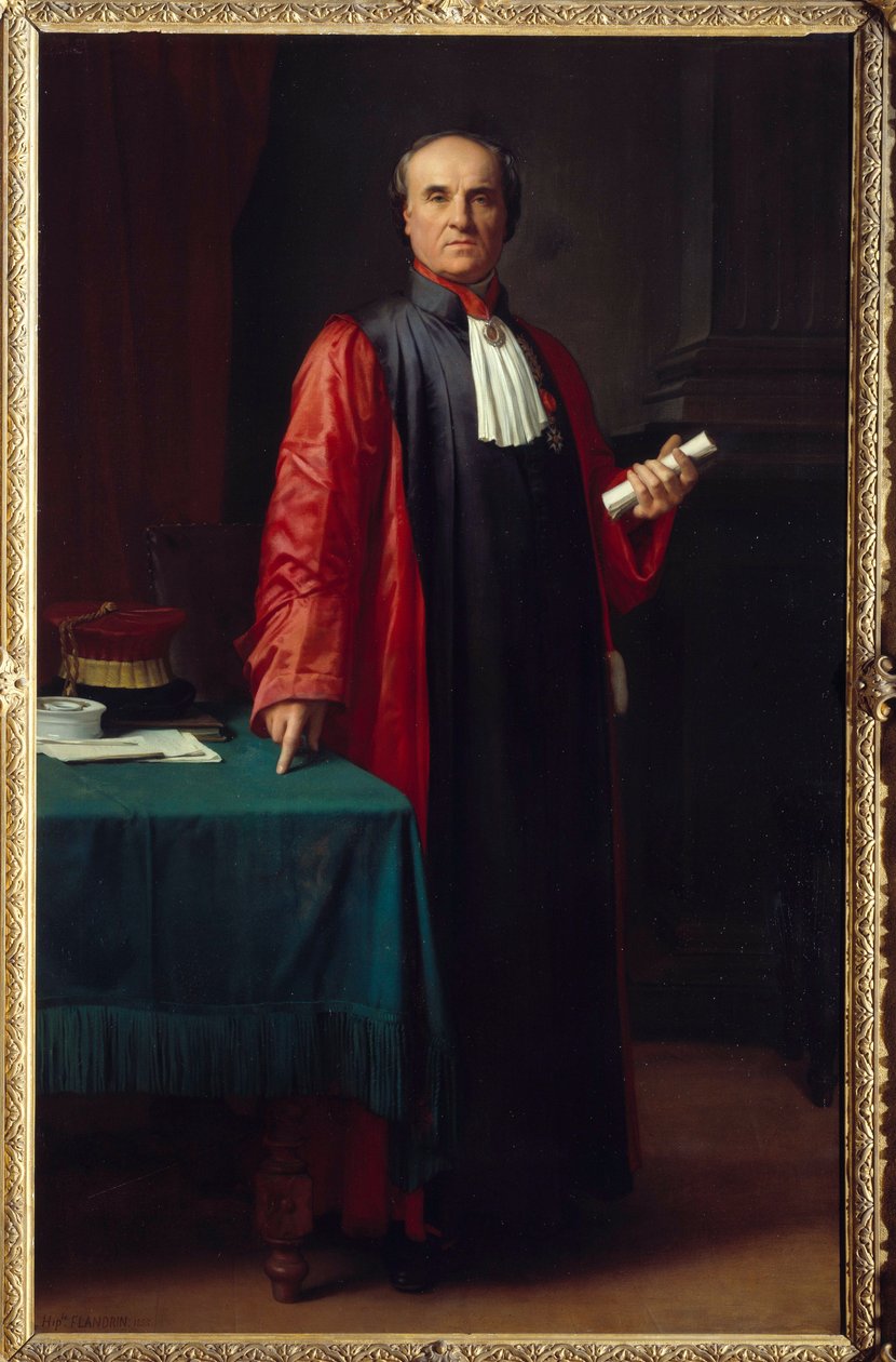 Porträtt av doktor Rostan (1790-1866) Målning av Hippolyte Flandrin (1809-1864) 1800-talet Aix en Provence, Musee Granet av Hippolyte Flandrin