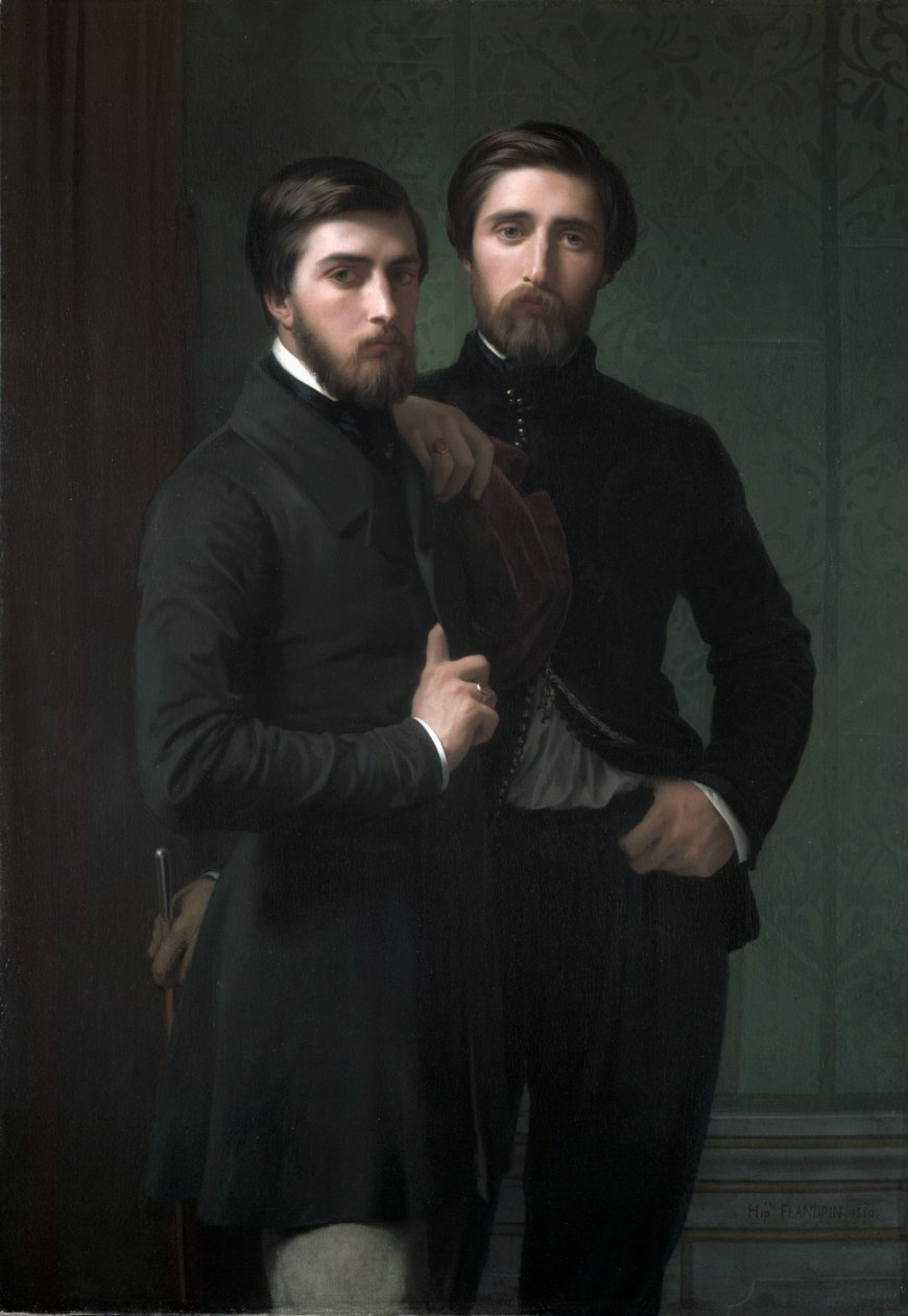 René-Charles Dassy och hans bror Jean-Baptiste-Claude-Amédé Dassy, ​​1850. av Hippolyte Jean Flandrin