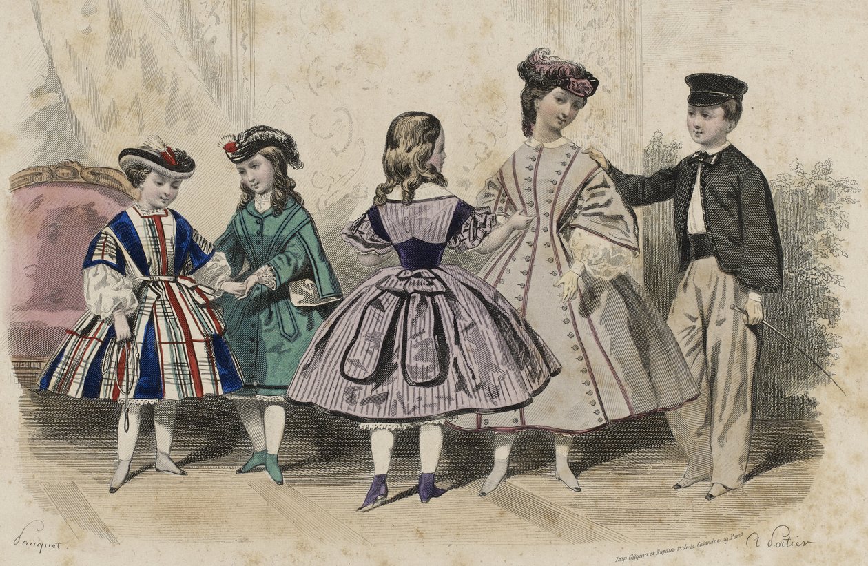 Utan titel, april 1861 (handfärgad gravyr) av Hippolyte Louis Pauquet