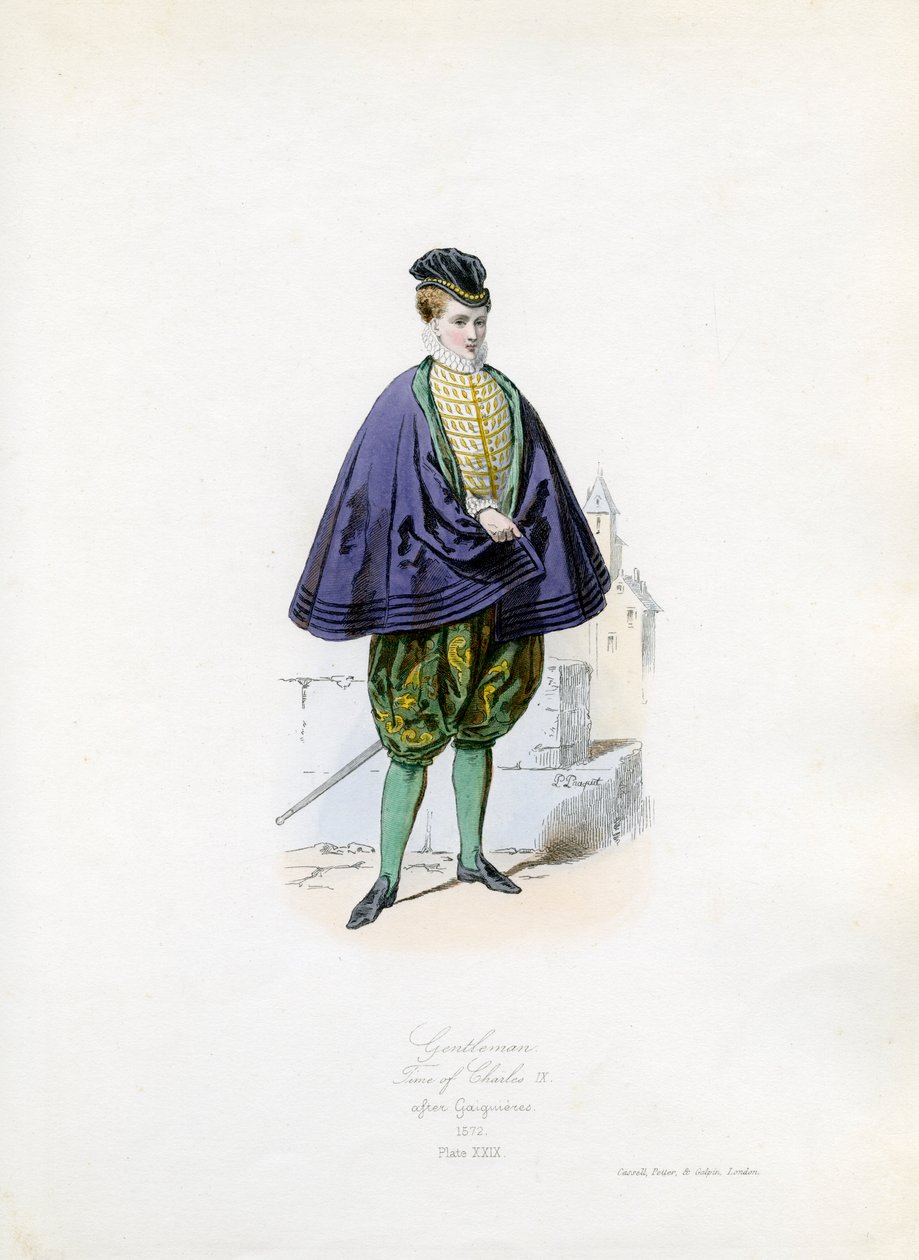 Gentleman från Karl IX:s tid av Hippolyte Louis and Polydore Pauquet