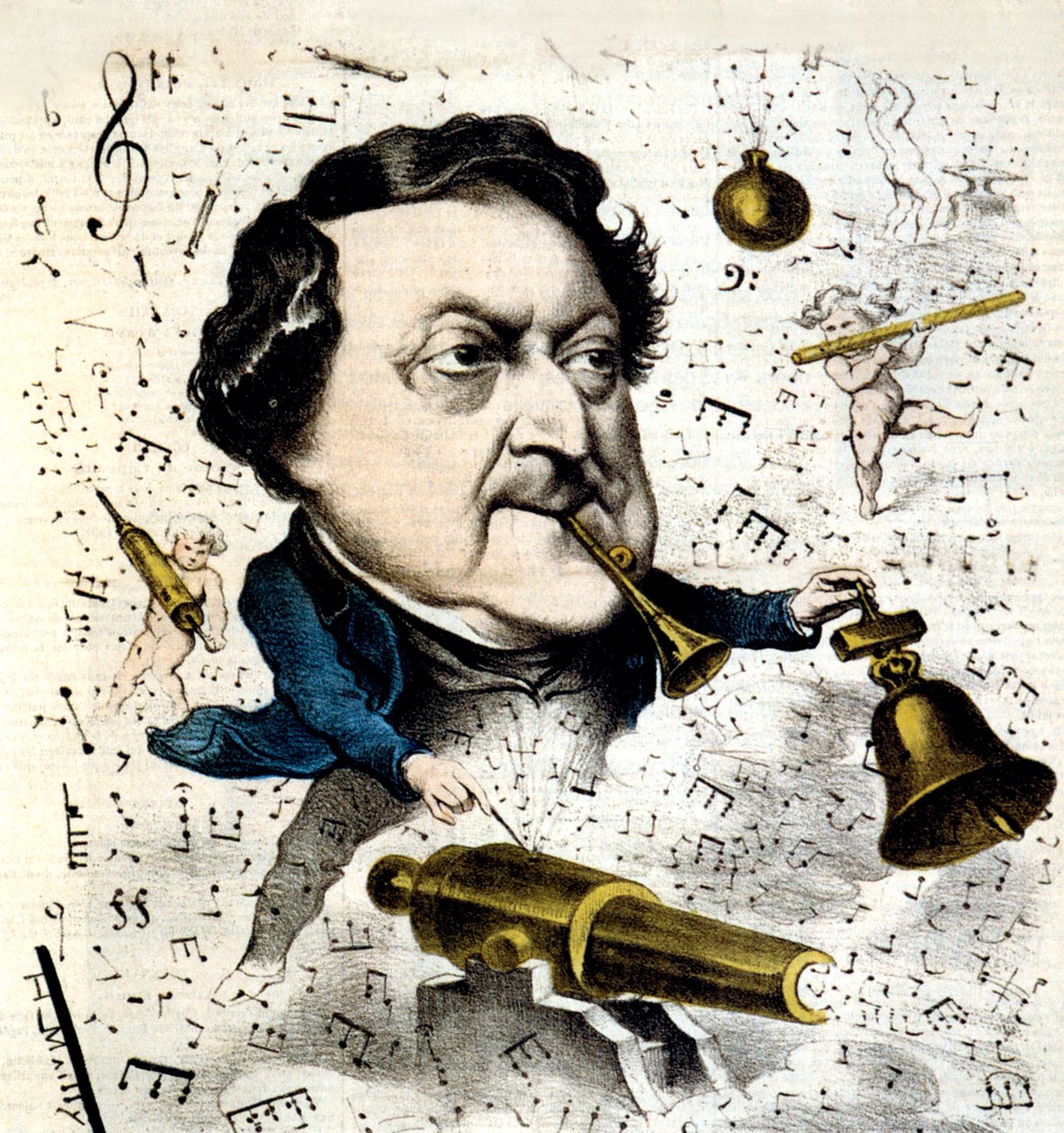 Gioacchino Rossini av Hippolyte Mailly