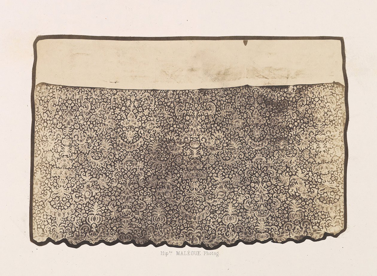 Lace Alb, tillhörande visitationsklostret, 1857. av Hippolyte Malègue