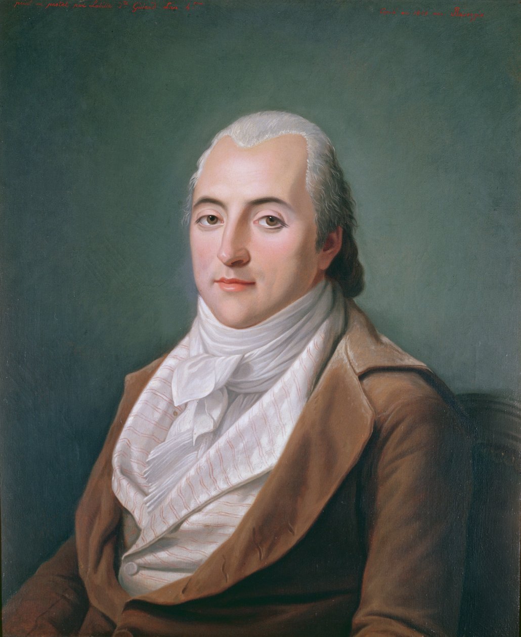 Porträtt av Claude Henri de Rouvroy, greve av Saint-Simon, 35 år gammal, 1848 av Hippolyte Ravergie