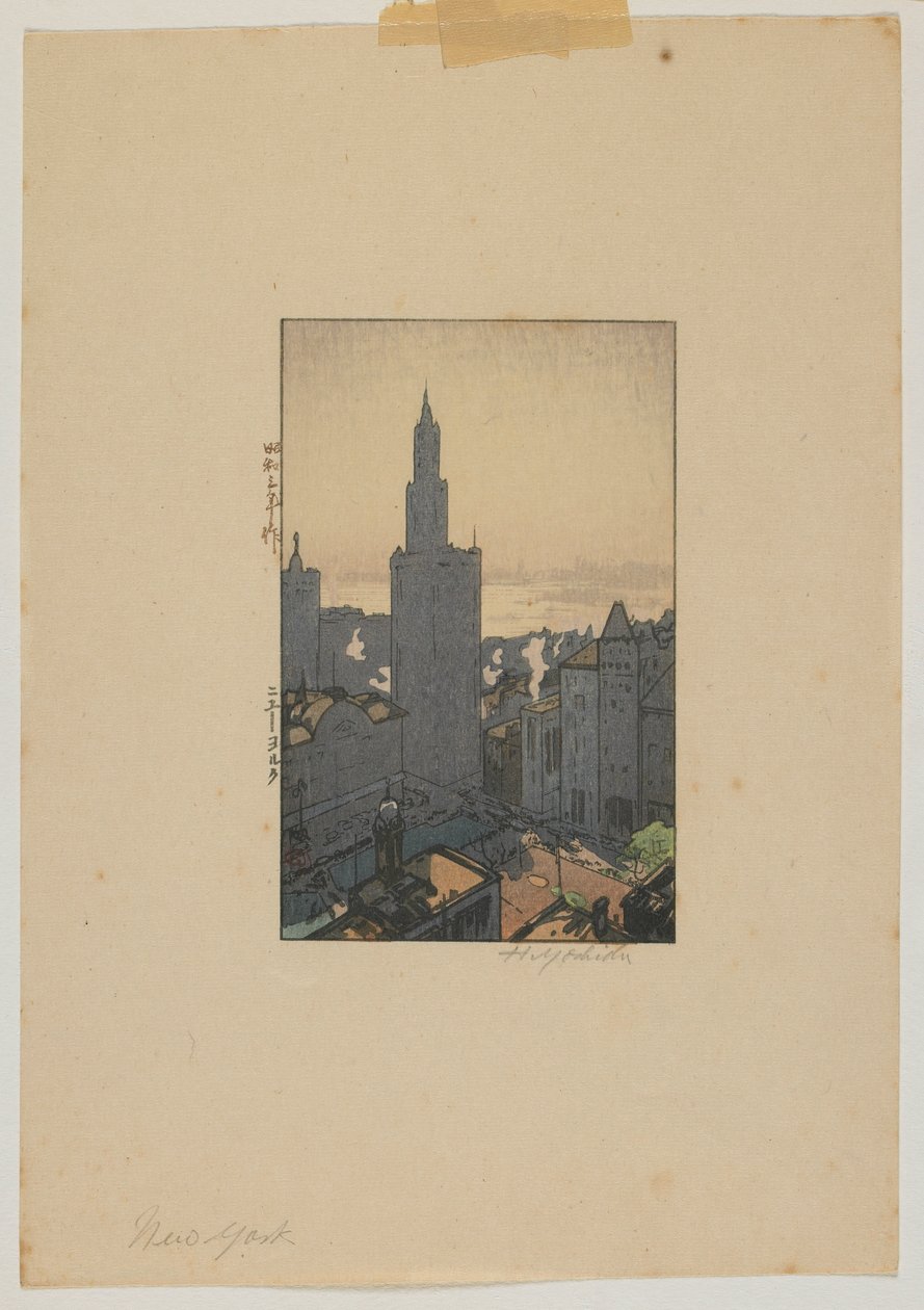 New York, Showa-eran av Hiroshi Yoshida