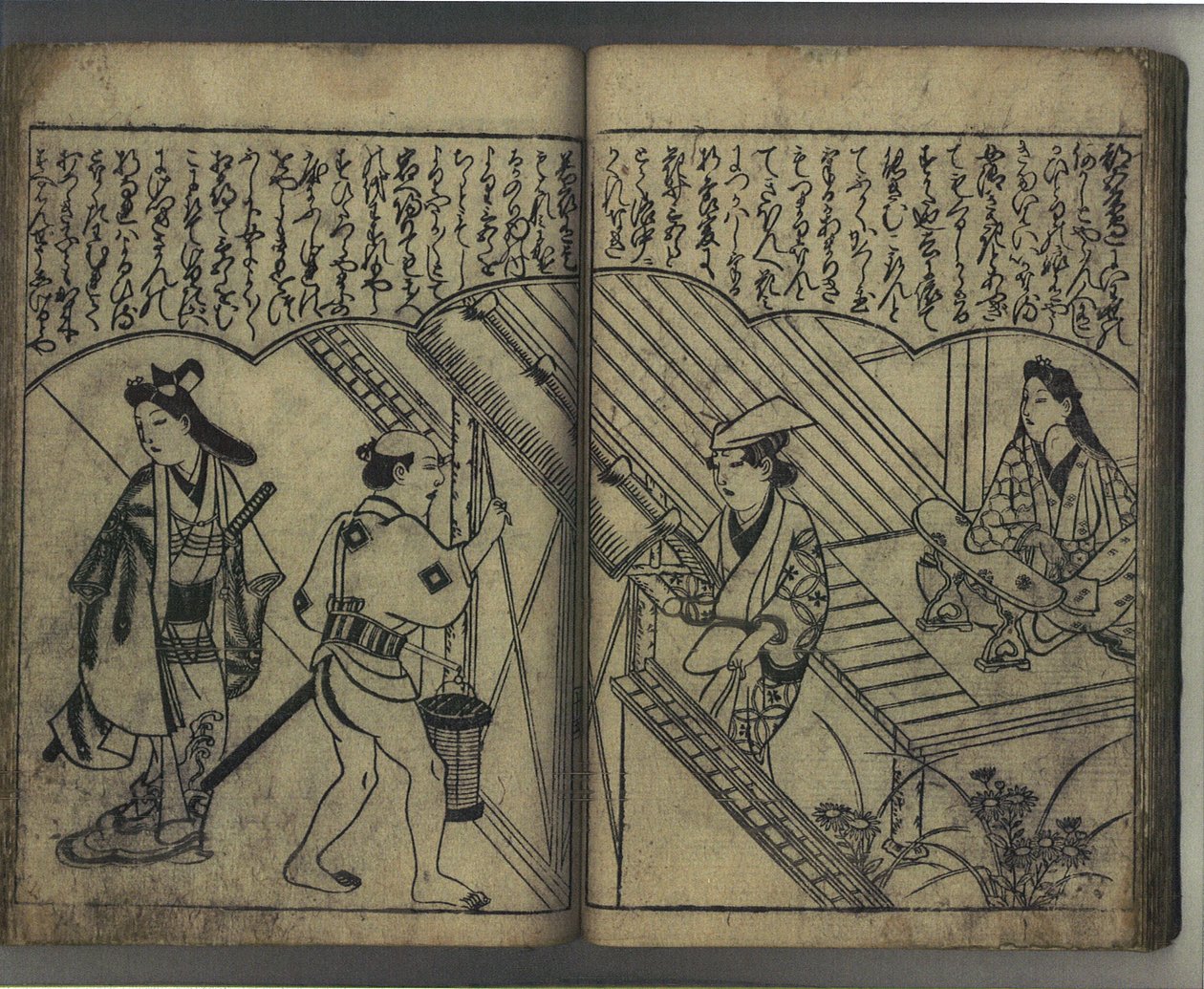 Nöje med Japans skönheter (Wakoku bijin asobi) av Hishikawa Moronobu