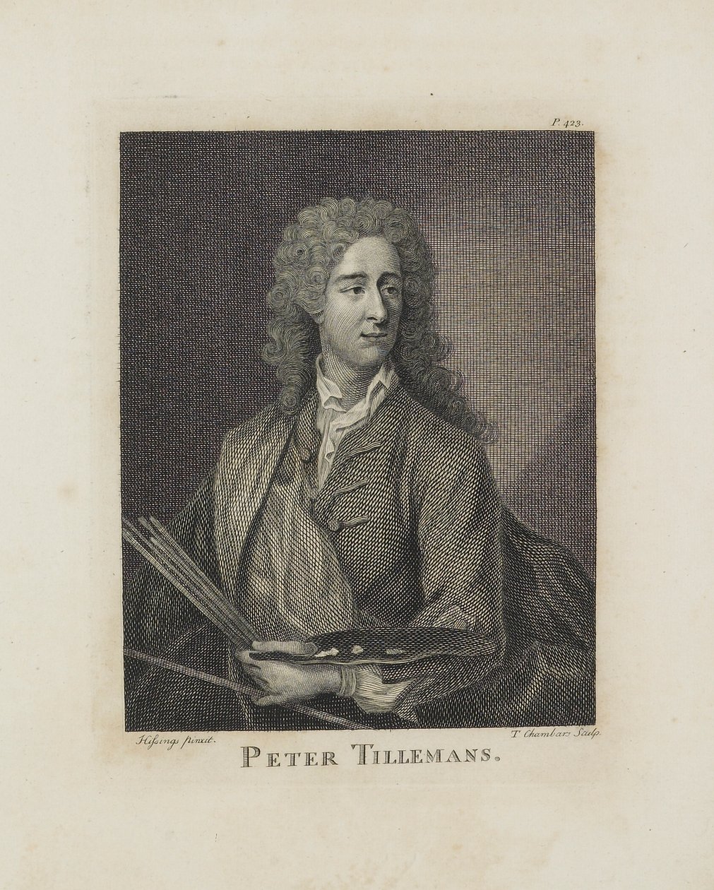 Peter Tillemans, graverad av Thomas Chambars (1724-89), ca 1762 av Hissings