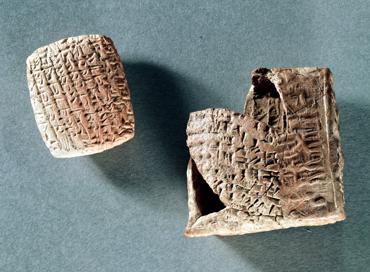 Kappadokiskt brev och kuvert, från Turkiet, 2000-1800 f.Kr. (keramik) av Hittite