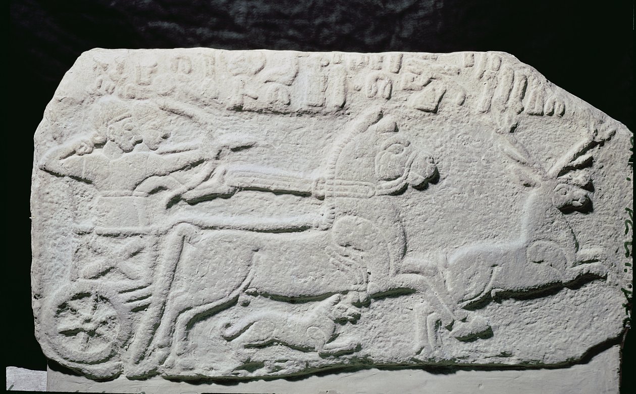 Relief föreställande en hjortjakt av Hittite