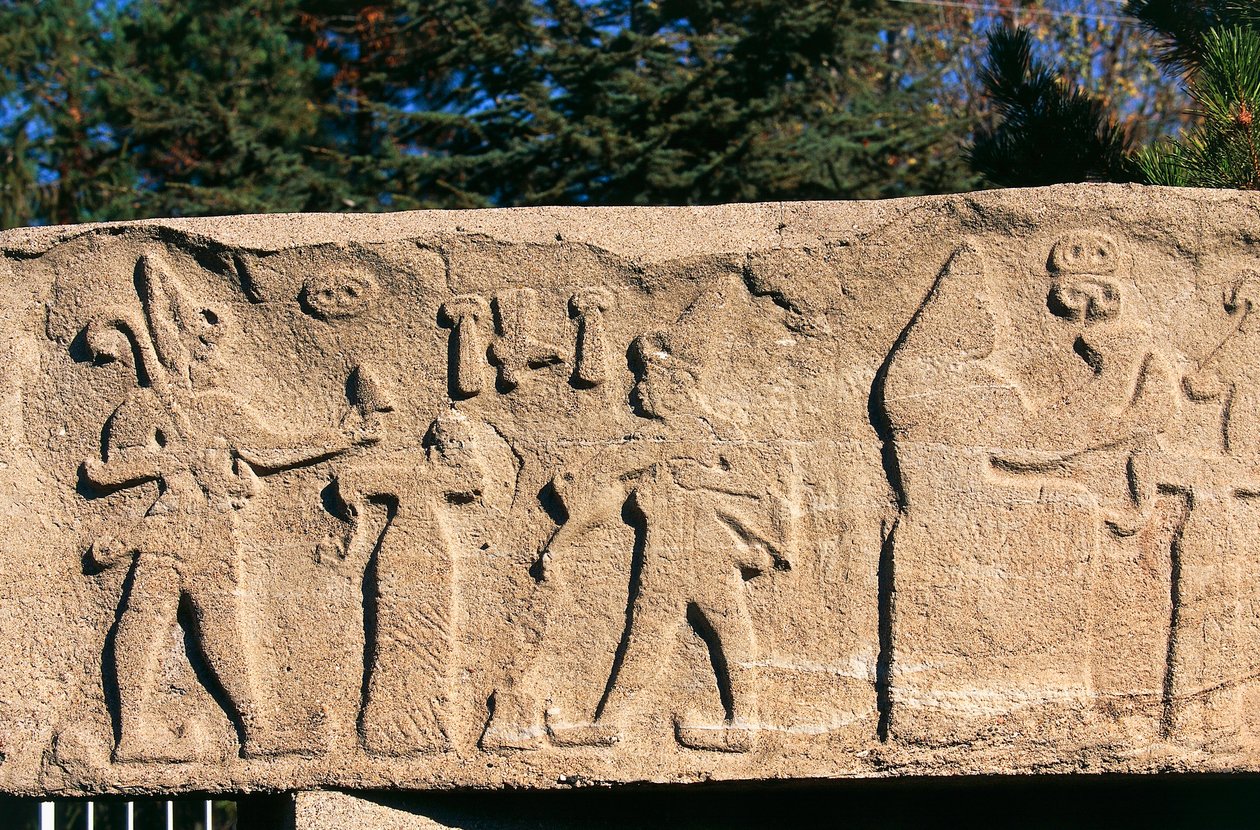 Basrelief från Kultepe (Kanesh), Kappadokien, Turkiet, hettitiska civilisationen, 3:e årtusendet f.Kr. av Hittite
