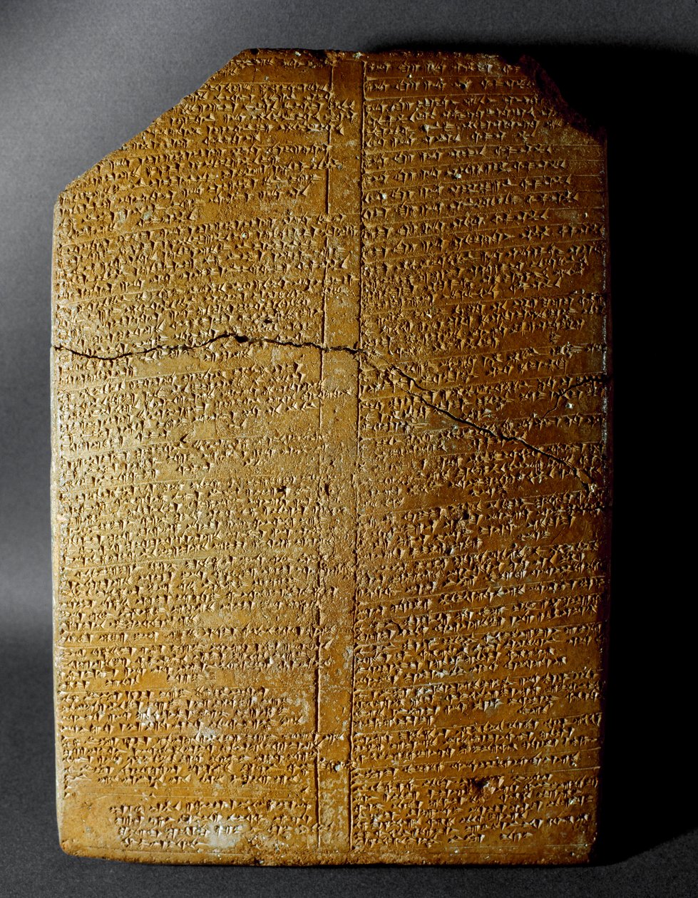 Hettitisk civilisation: kilskriftstavla som transkriberar ritualen från Amihatna, överstepräst för den gudomliga Ishara, från platsen för Hattusa (nuvarande Bogazkoi) 1650-1200 f.Kr. Istanbuls arkeologiska museum av Hittite