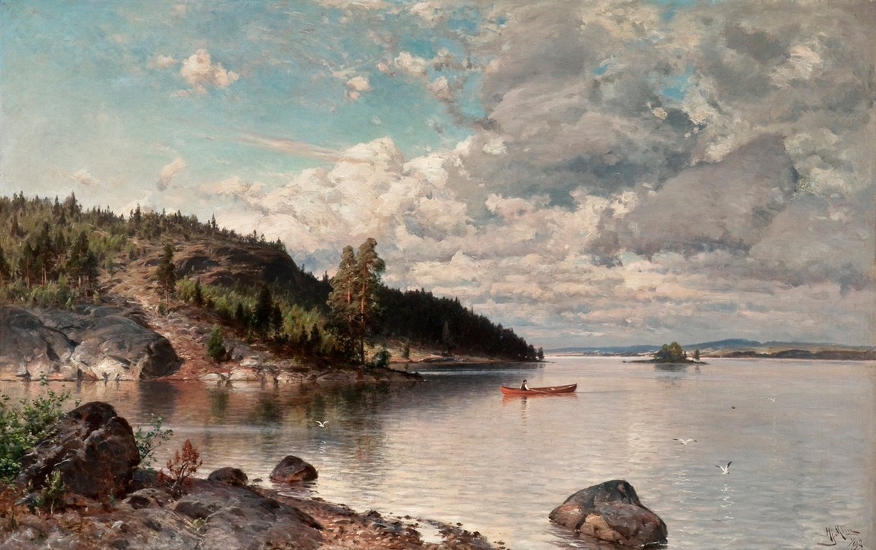 Varm sommardag av Hjalmar Munsterhjelm