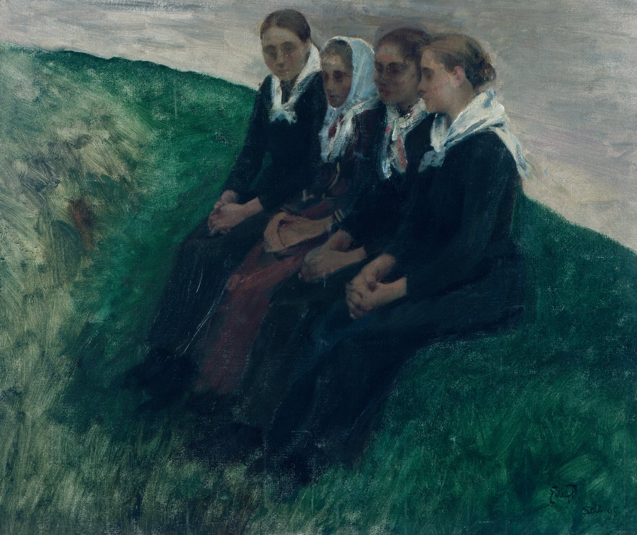 Fyra vänner av Hjalmer Eilif Emanuel Peterssen