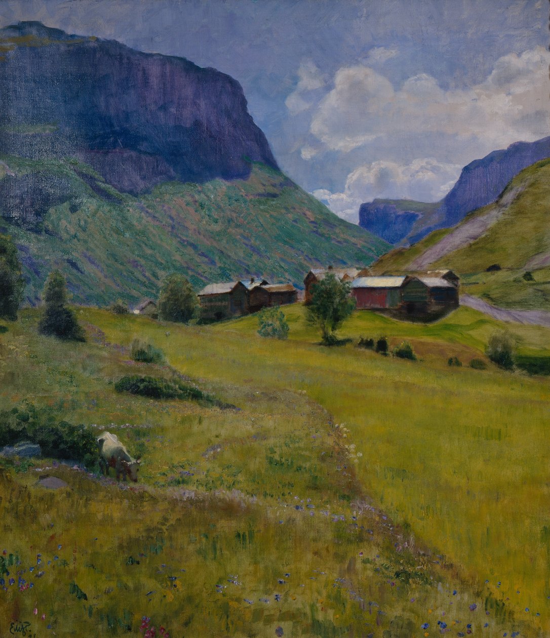 Fjällgård av Hjalmer Eilif Emanuel Peterssen