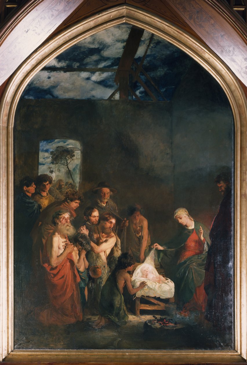 Tillbedjan av herden av Hjalmer Eilif Emanuel Peterssen