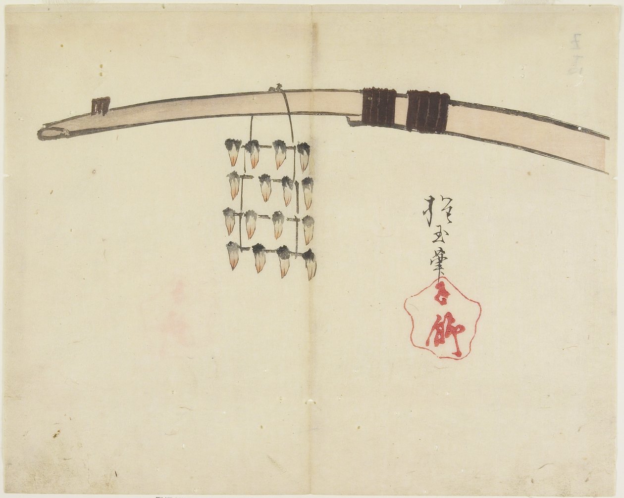 (Torkning av skaldjur), c. 1830 av Hogyoku