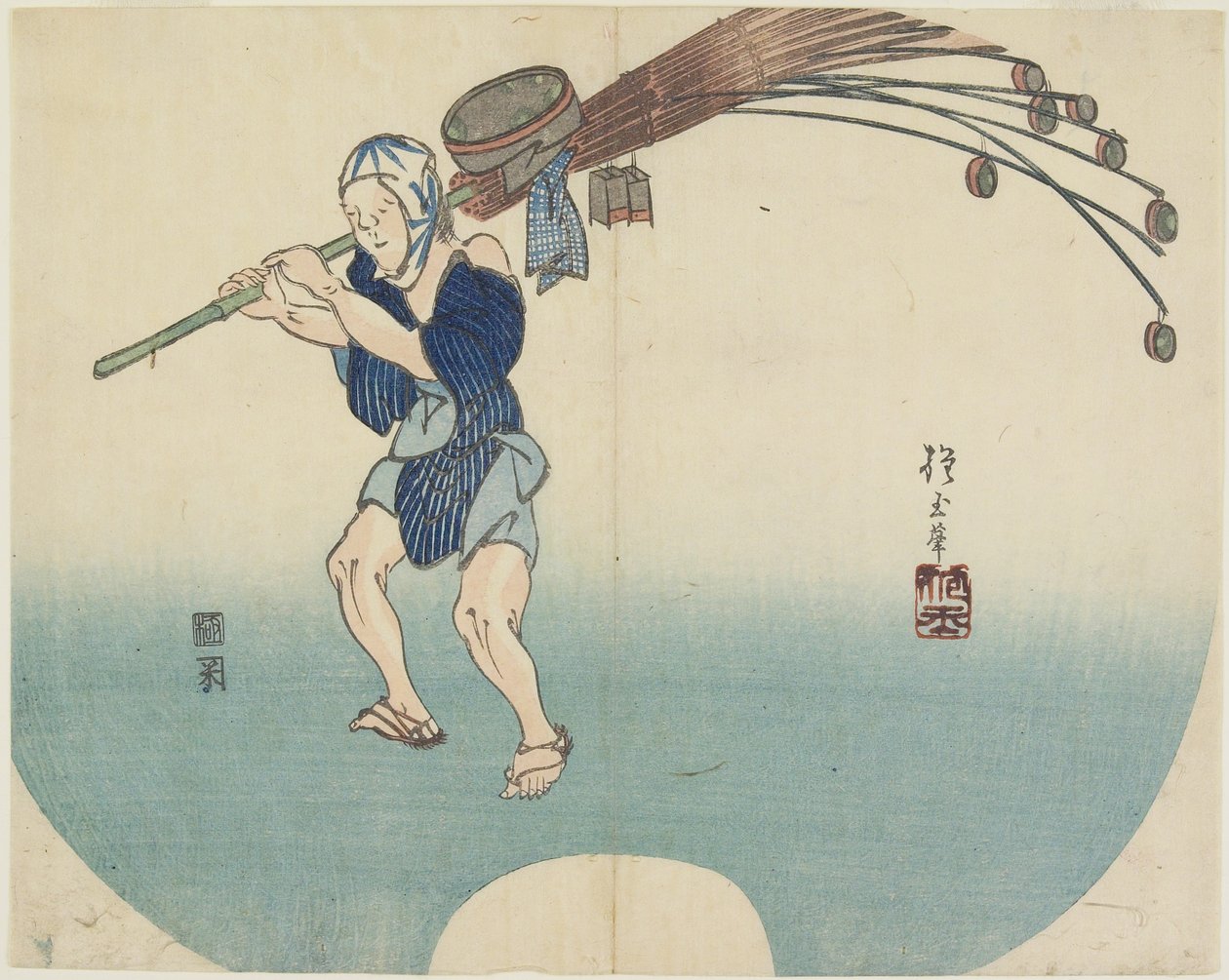 (Vattenförsäljare), c. 1830 av Hogyoku