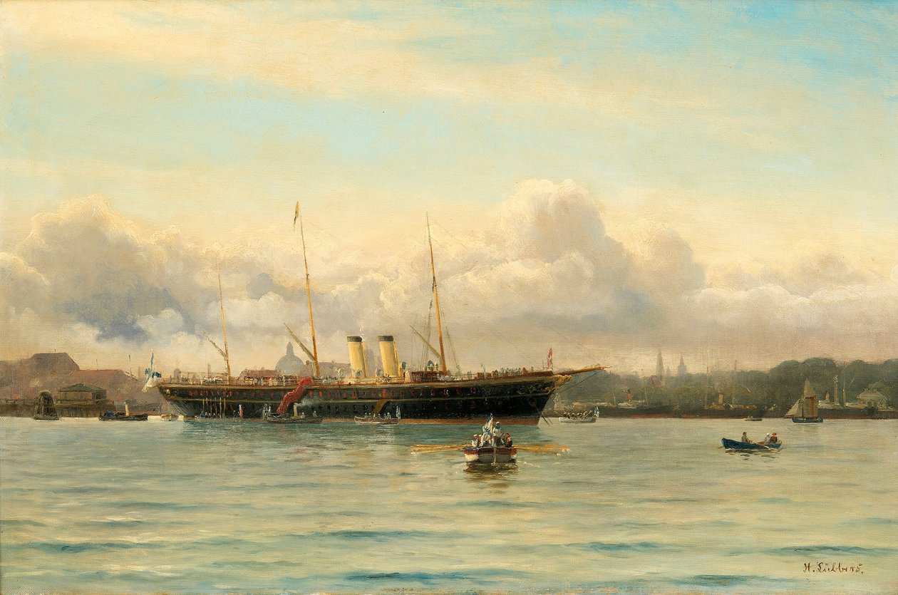Imperial Yacht Polestar i Köpenhamns hamn av Holger Peter Svane Lübbers