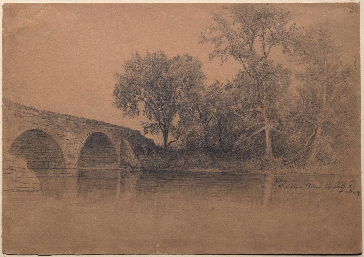 Bron vid Leeds, Green County, New York av Homer Dodge Martin