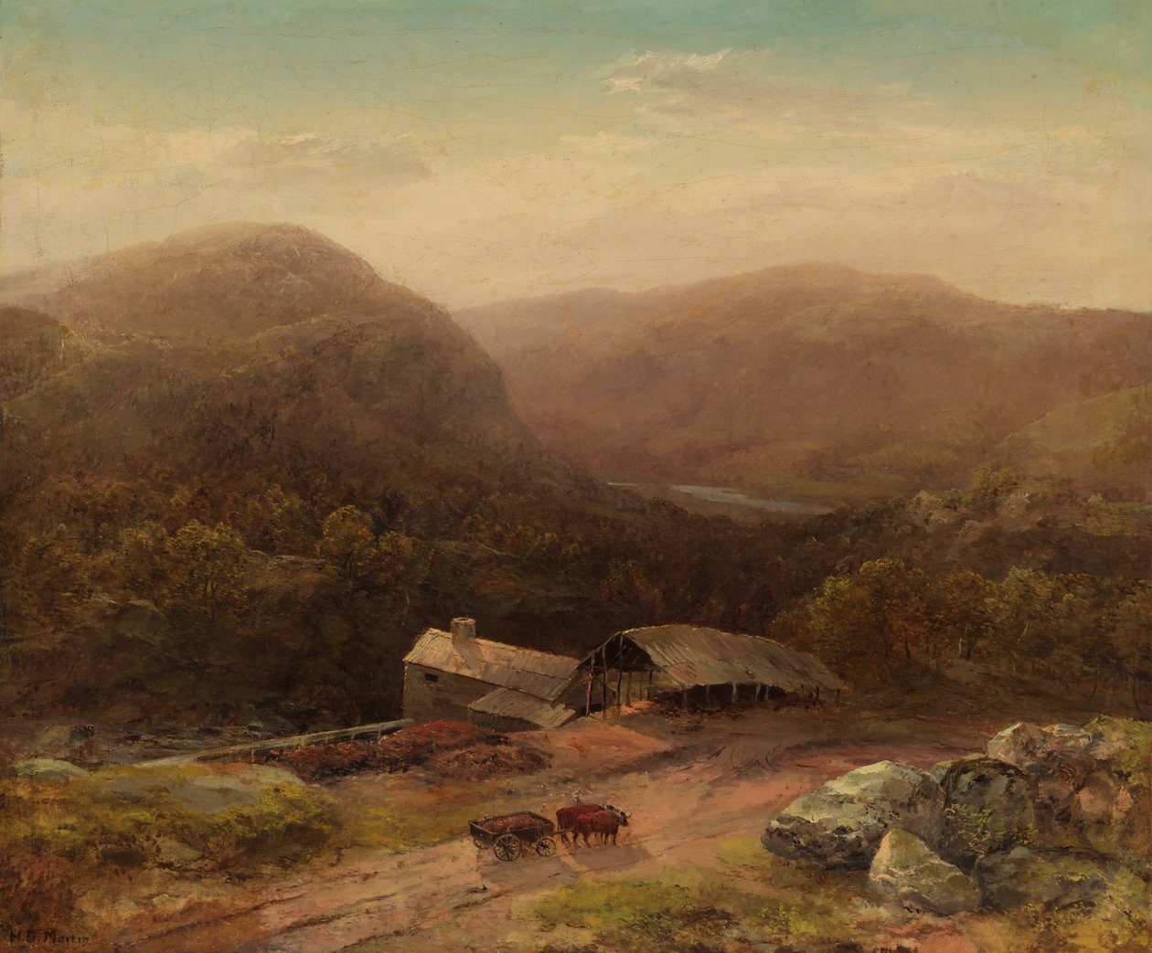 I Housatonic Valley, sent 1850-tal. av Homer Dodge Martin