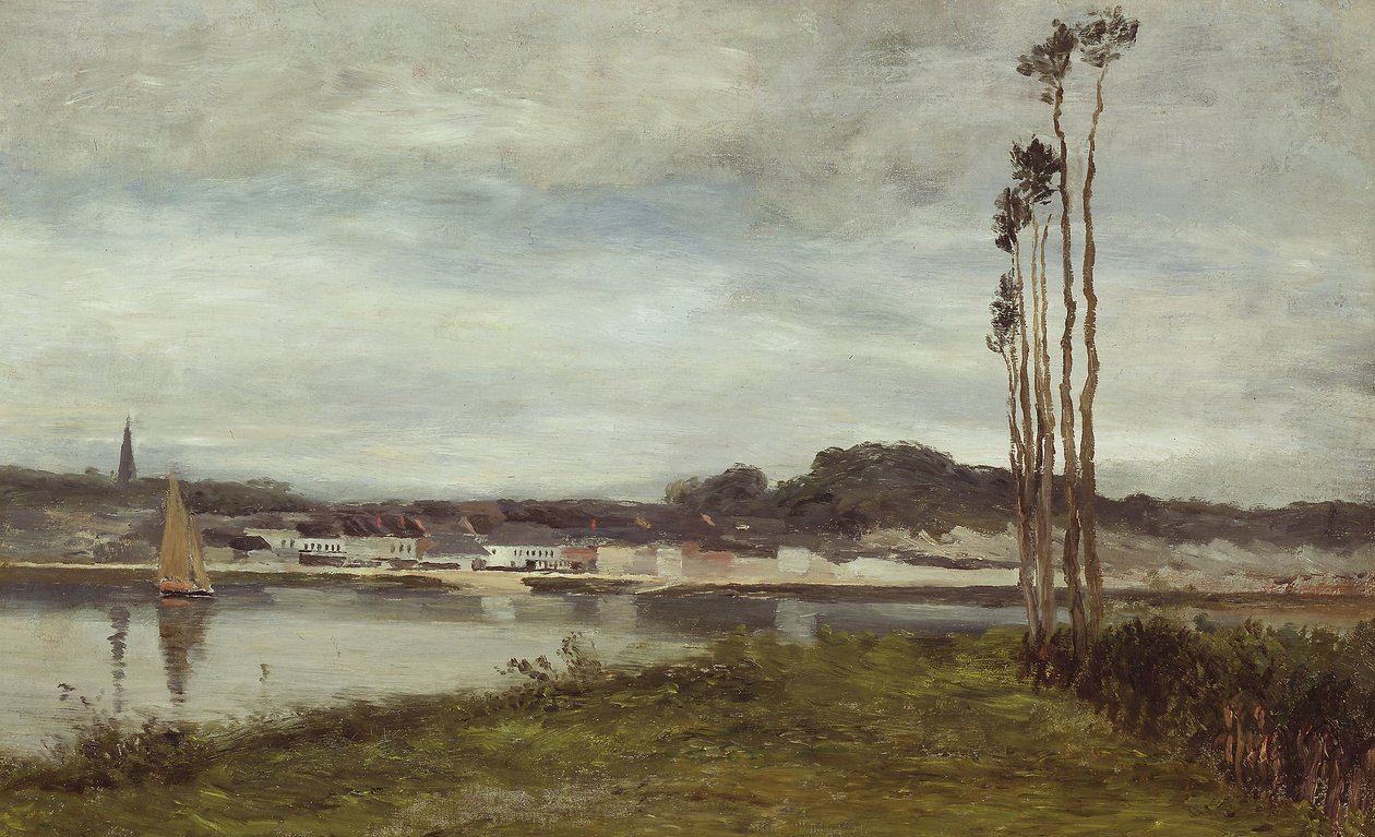On the Seine, ca 1895 (olja på duk) av Homer Dodge Martin