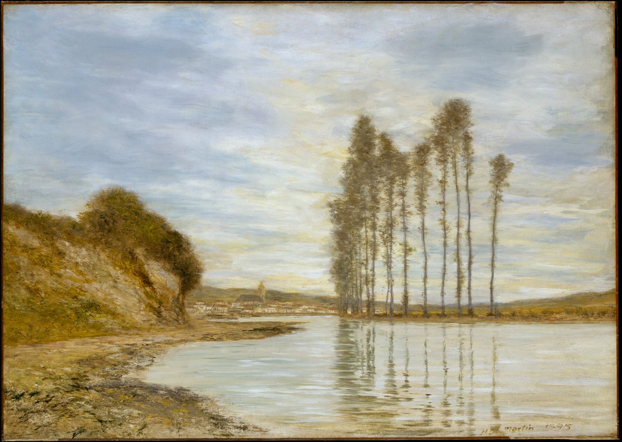 Utsikt över Seine: Vindarnas harpa av Homer Dodge Martin