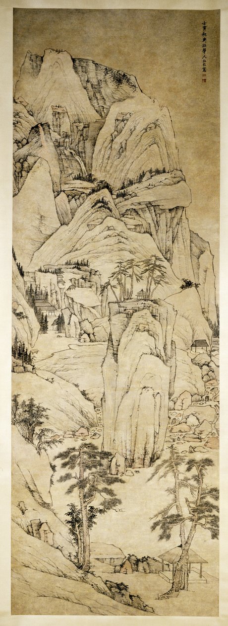 Monumental landskap av Hongren Hongren