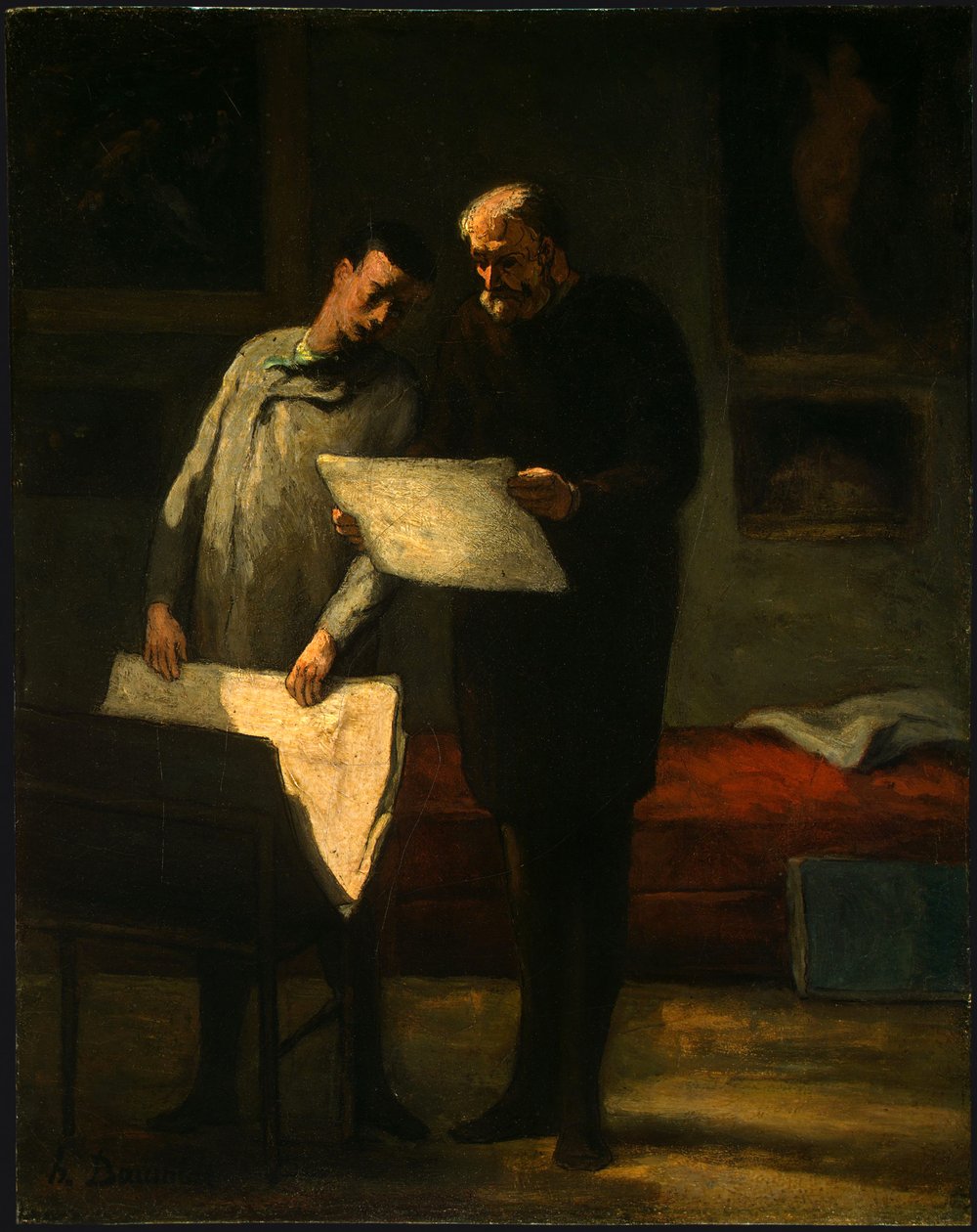  Advice to a Young Artist  av Honoré Daumier