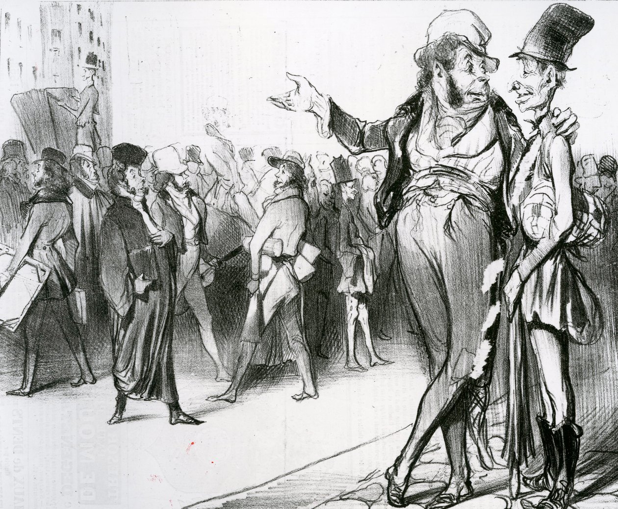Det är smickrande att ha gjort så många elever! nr 76 i serien Caricaturana publicerad i "Le Charivari", 1838 (litografi) av Honoré Daumier