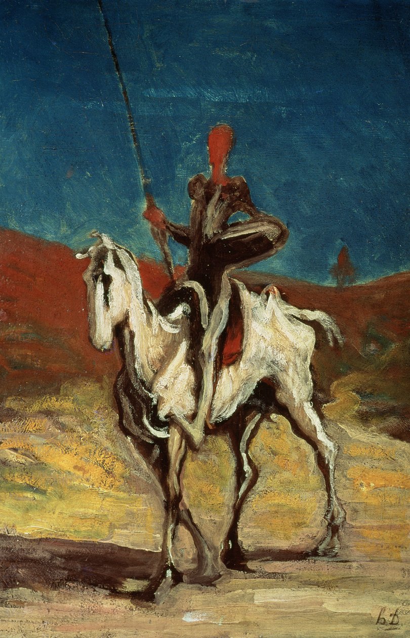 Don Quijote, ca 1865-1870 av Honoré Daumier