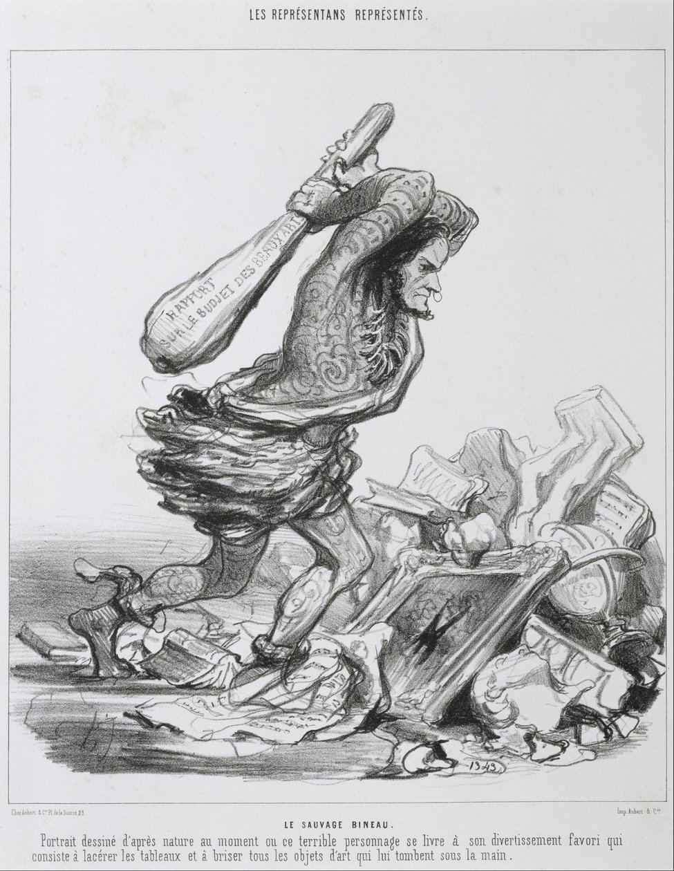Le Sauvage Bineau. av Honoré Daumier