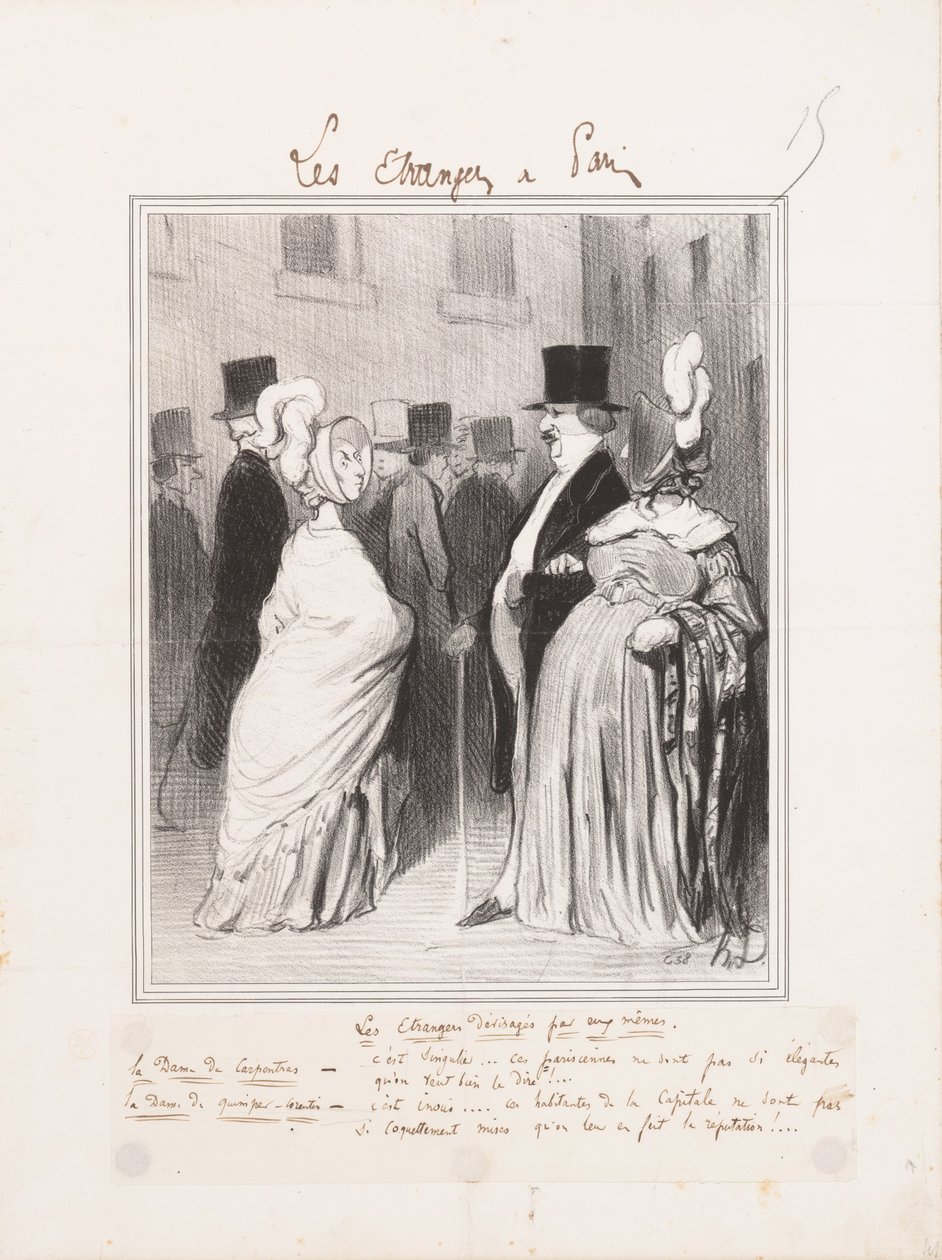 Les Etrangers dévisagés par eux mêmes av Honoré Daumier