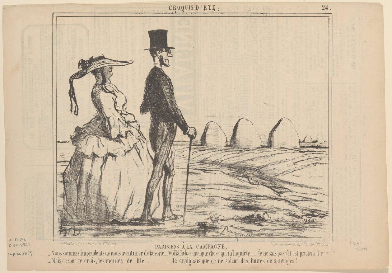 Parisians in the Countryside av Honoré Daumier