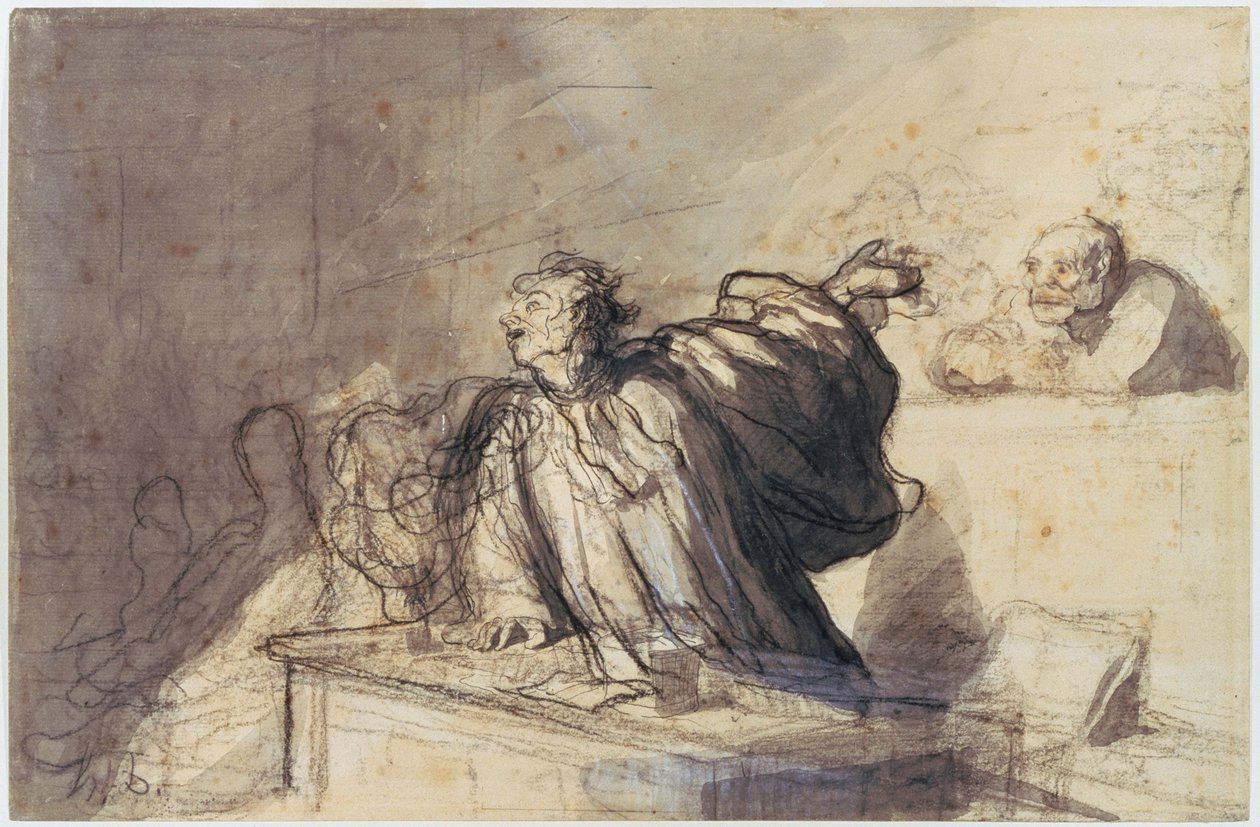 Plea for the Defense av Honoré Daumier
